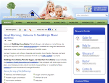 Tablet Screenshot of medbridgehomemedical.com